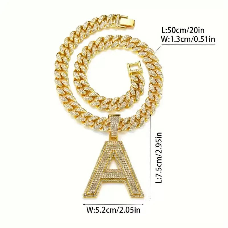 LETTER CHAIN WITH CHAIN